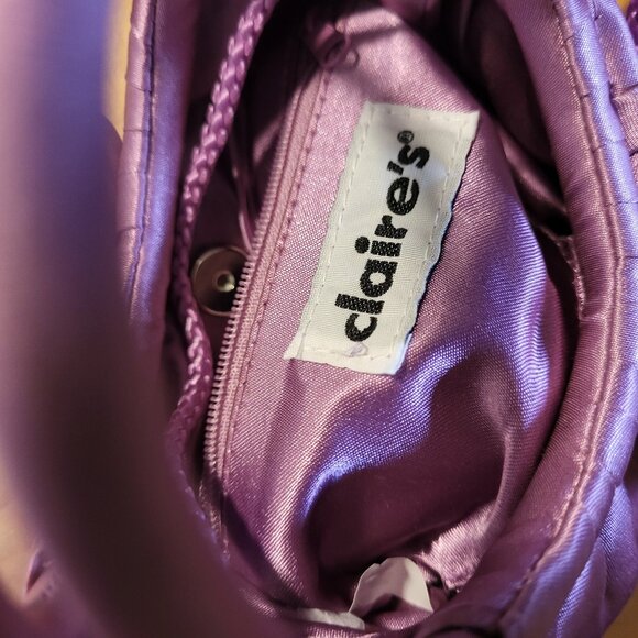 Mauve evening bag, hand convertible to crossbody, NWOT - Picture 5 of 5